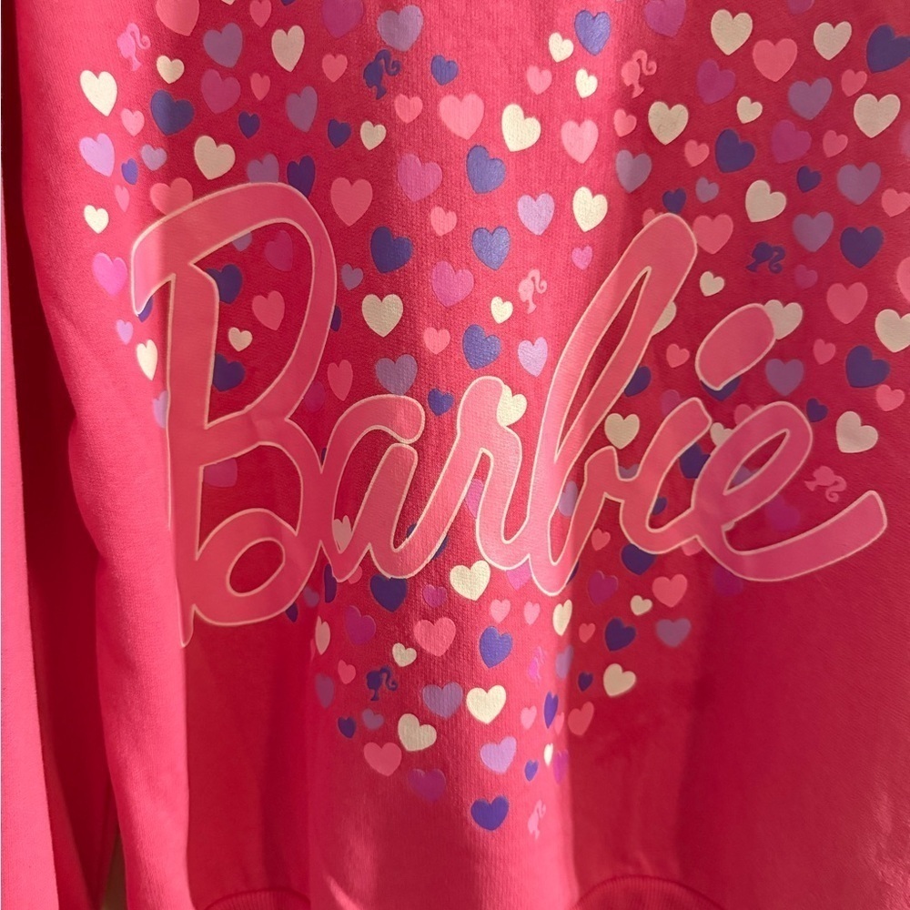 NWT Barbie Pink and Purple Crew Neck Sweatshirt - Picture 2 of 7